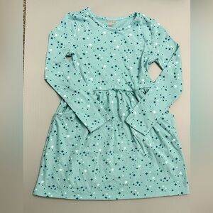 Cat & Jack Teal Dress with Star Pattern